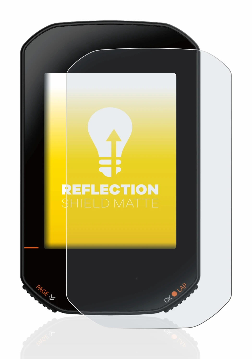 Immagine del dispositivo Bryton Rider 420 con un'ampia varietà di protezioni per lo schermo.