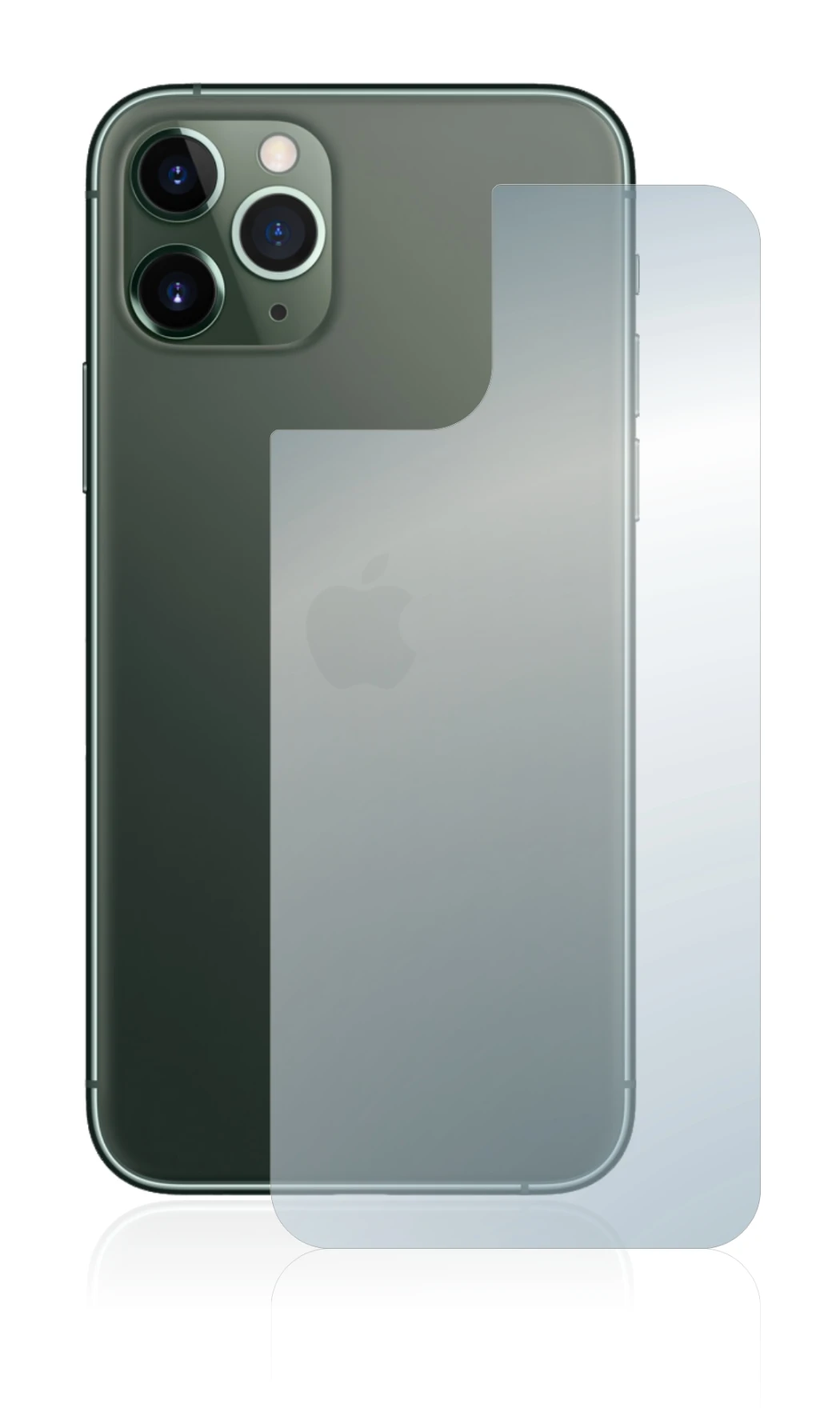 Immagine del dispositivo Apple iPhone 11 Pro (Posteriore) con un'ampia varietà di protezioni per lo schermo.