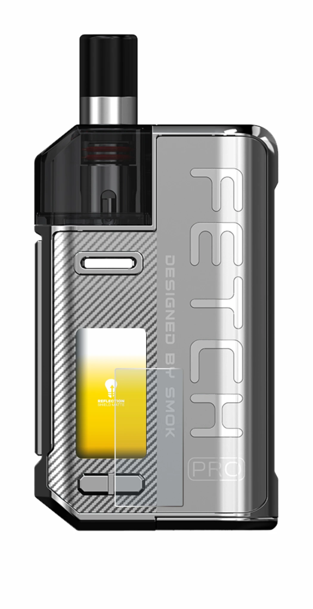 Immagine del dispositivo Smok Fetch 80W Pro con un'ampia varietà di protezioni per lo schermo.