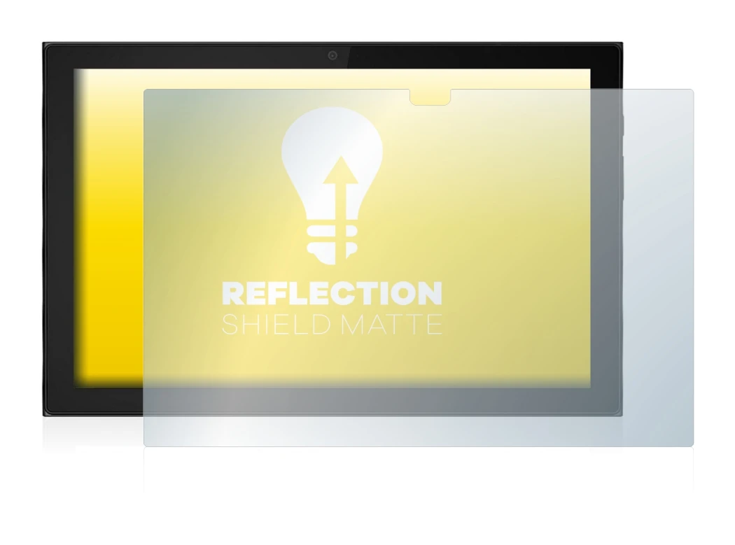 Immagine del dispositivo Lenovo IdeaPad Duet 3i (in formato orizzontale) con un'ampia varietà di protezioni per lo schermo.