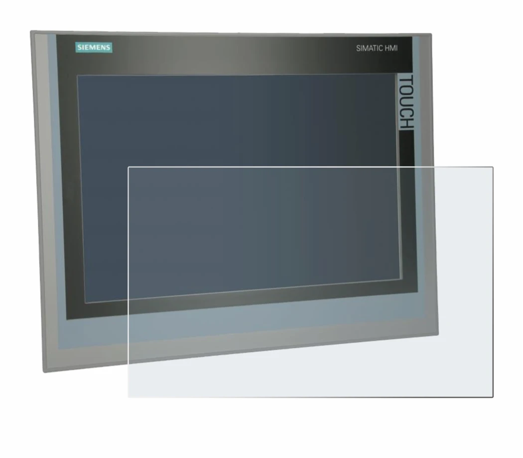 Immagine del dispositivo Siemens Simatic HMI TP 1500 Comfort con un'ampia varietà di protezioni per lo schermo.