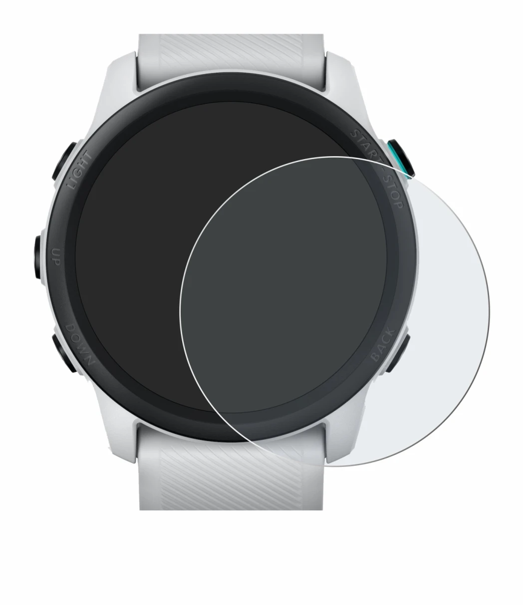 Immagine del dispositivo Garmin Forerunner 745 con un'ampia varietà di protezioni per lo schermo.