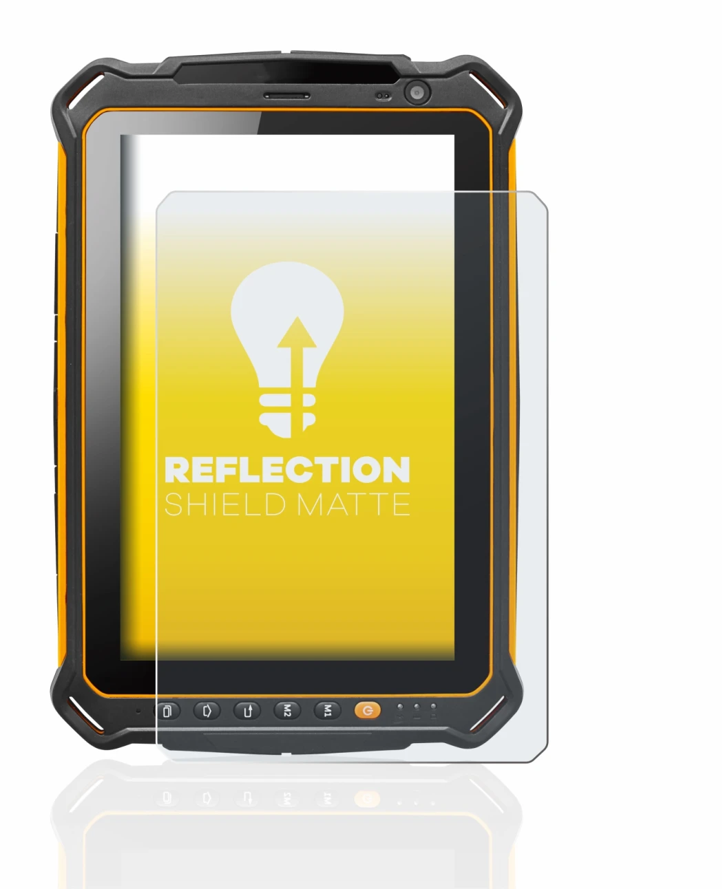 Immagine del dispositivo i.safe MOBILE IS930.2 con un'ampia varietà di protezioni per lo schermo.