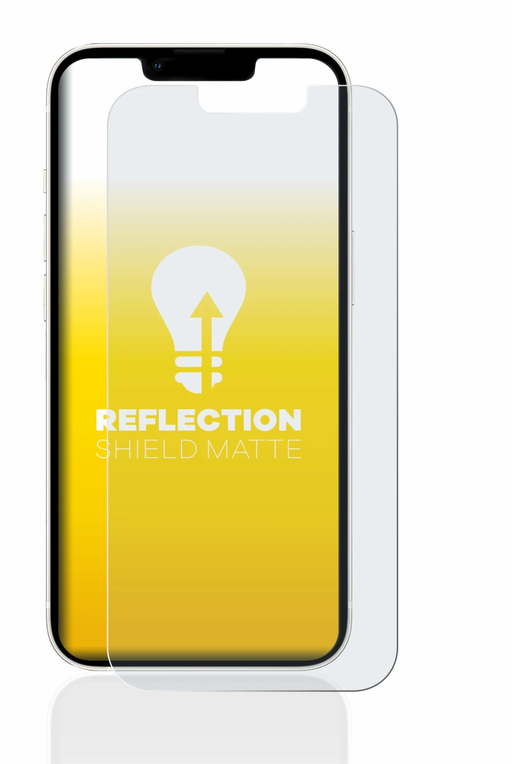 Immagine del dispositivo Apple iPhone 13 con un'ampia varietà di protezioni per lo schermo.