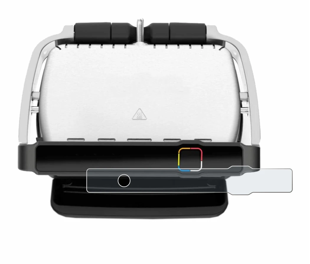 Immagine del dispositivo Tefal OptiGrill Elite con un'ampia varietà di protezioni per lo schermo.
