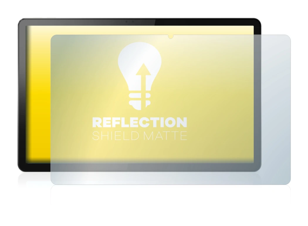 Immagine del dispositivo Lenovo Tab P11 5G con un'ampia varietà di protezioni per lo schermo.