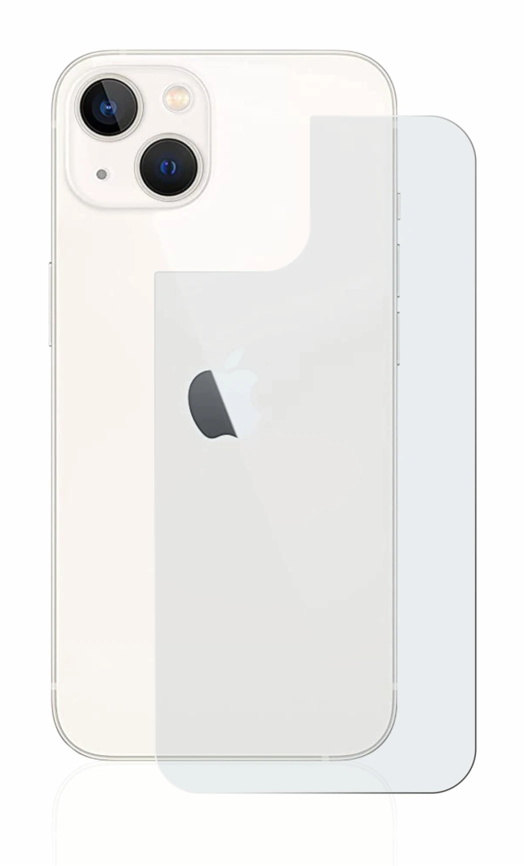 Immagine del dispositivo Apple iPhone 13 (Posteriore) con un'ampia varietà di protezioni per lo schermo.