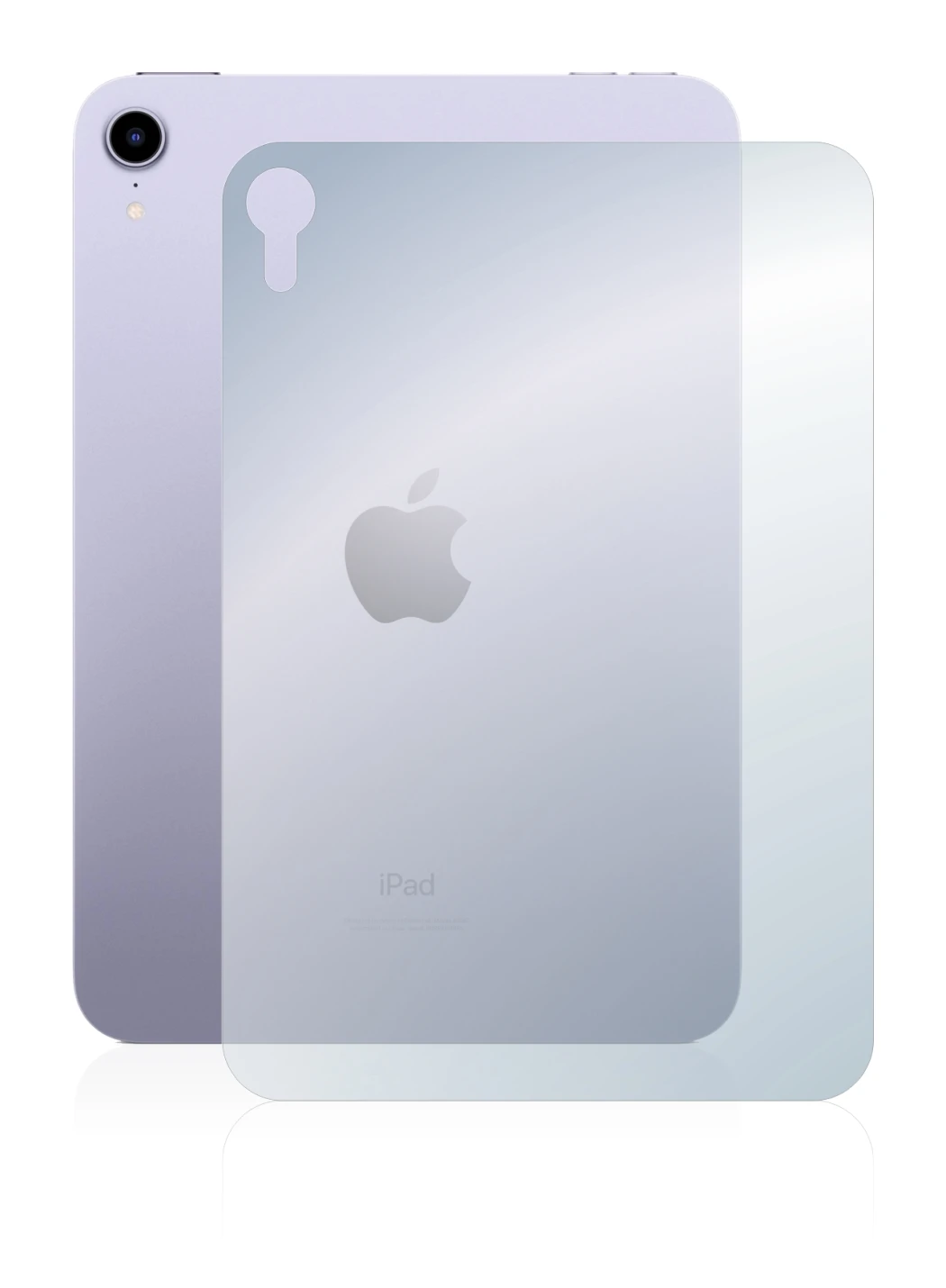 Immagine del dispositivo Apple iPad Mini 6 2021 (6a. Gen., Posteriore) con un'ampia varietà di protezioni per lo schermo.