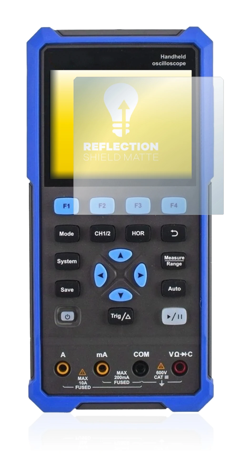 Immagine del dispositivo Owon HDS 200 Series con un'ampia varietà di protezioni per lo schermo.