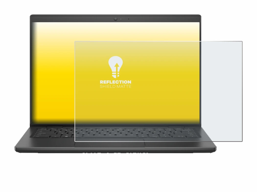 Immagine del dispositivo Dell Latitude 3420 con un'ampia varietà di protezioni per lo schermo.