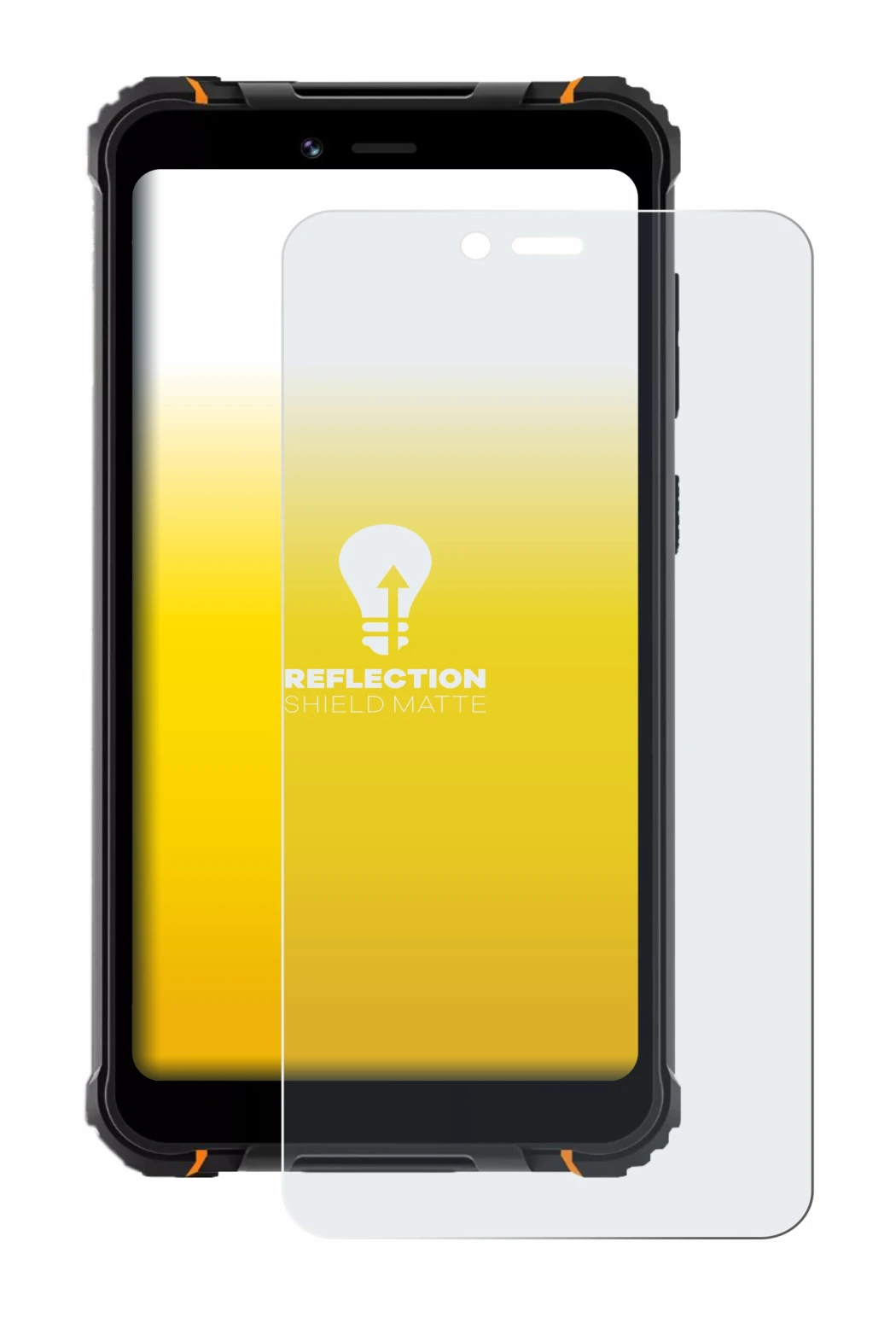 Immagine del dispositivo Hotwav T5 Pro con un'ampia varietà di protezioni per lo schermo.