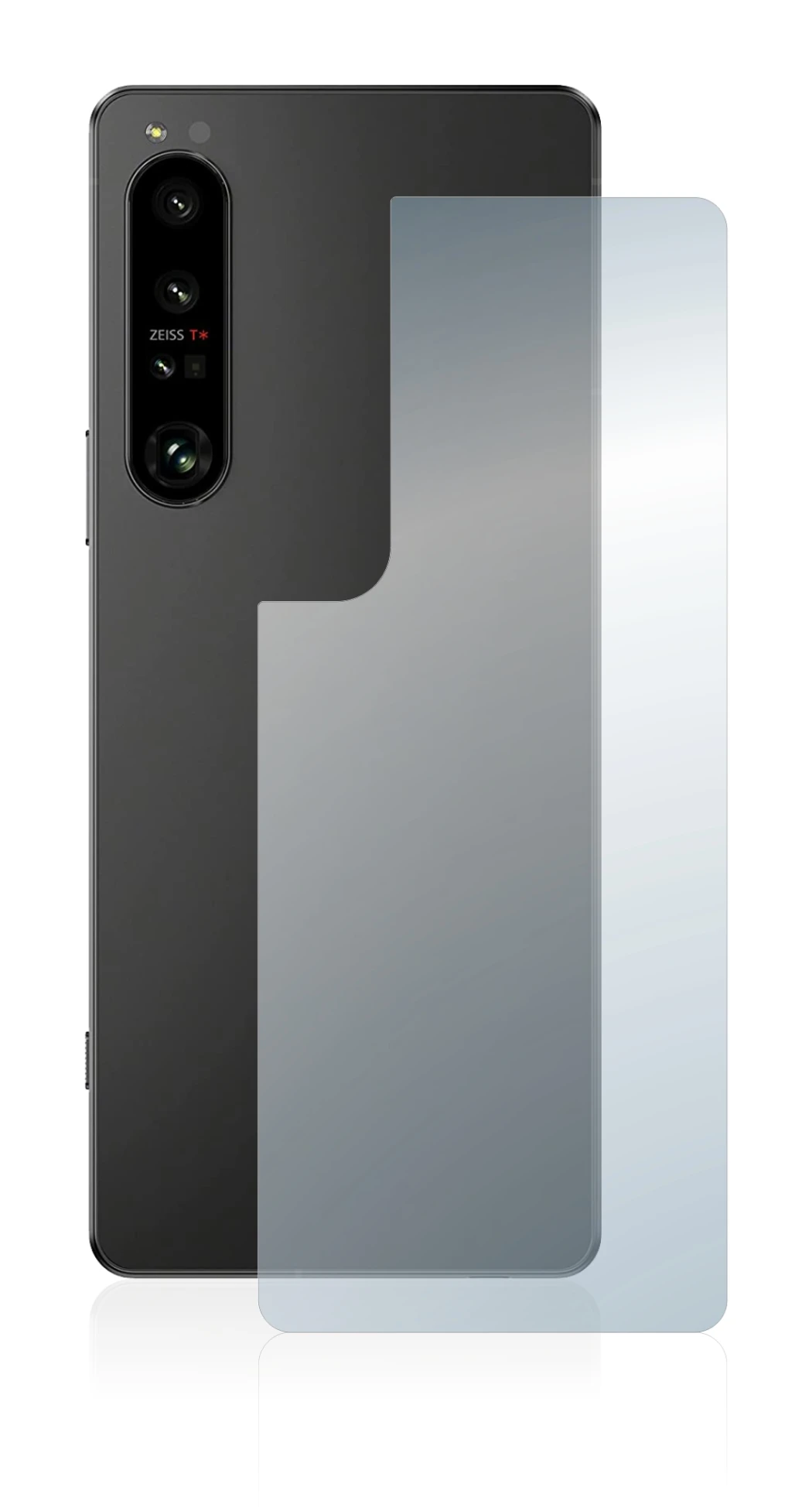 Immagine del dispositivo Sony Xperia 1 IV (Posteriore) con un'ampia varietà di protezioni per lo schermo.