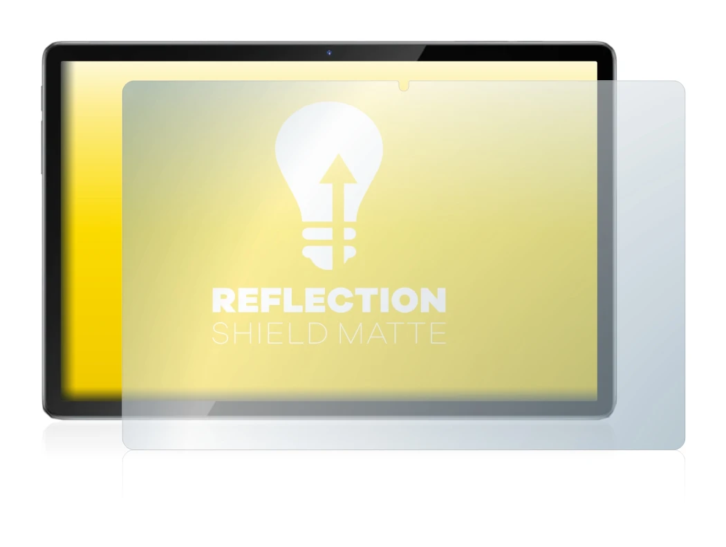 Immagine del dispositivo Blackview Tab 12 con un'ampia varietà di protezioni per lo schermo.