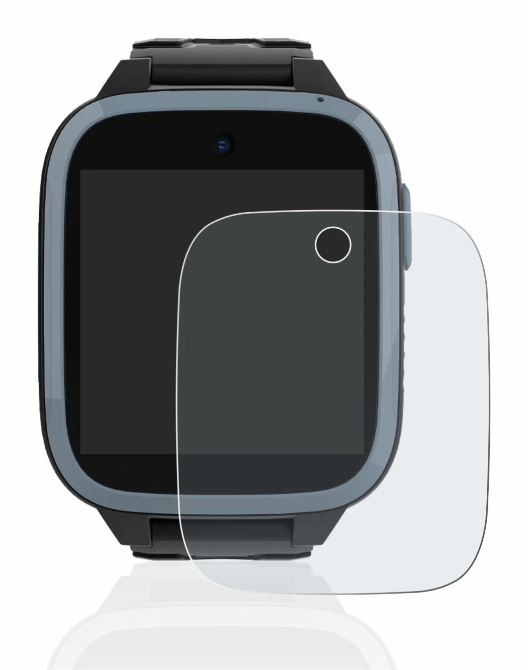 Immagine del dispositivo Xplora XGO3 (1a Gen.) con un'ampia varietà di protezioni per lo schermo.