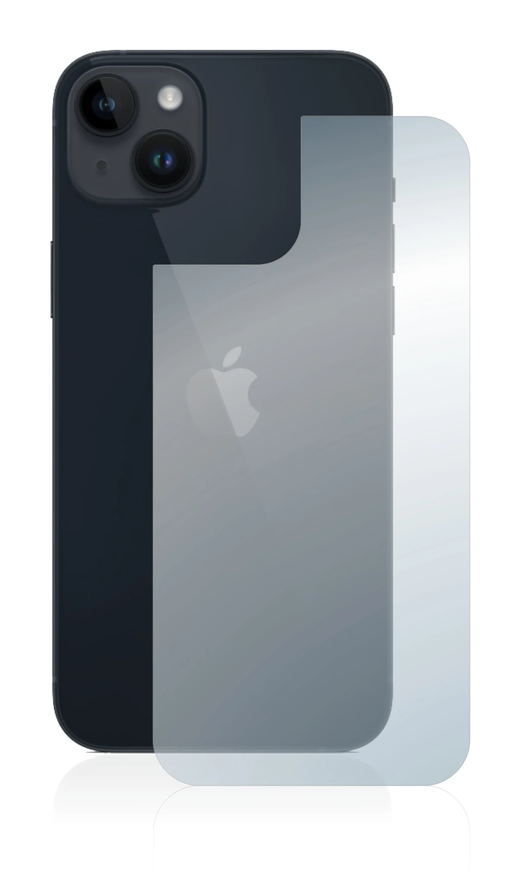 Immagine del dispositivo Apple iPhone 14 Plus (Posteriore) con un'ampia varietà di protezioni per lo schermo.
