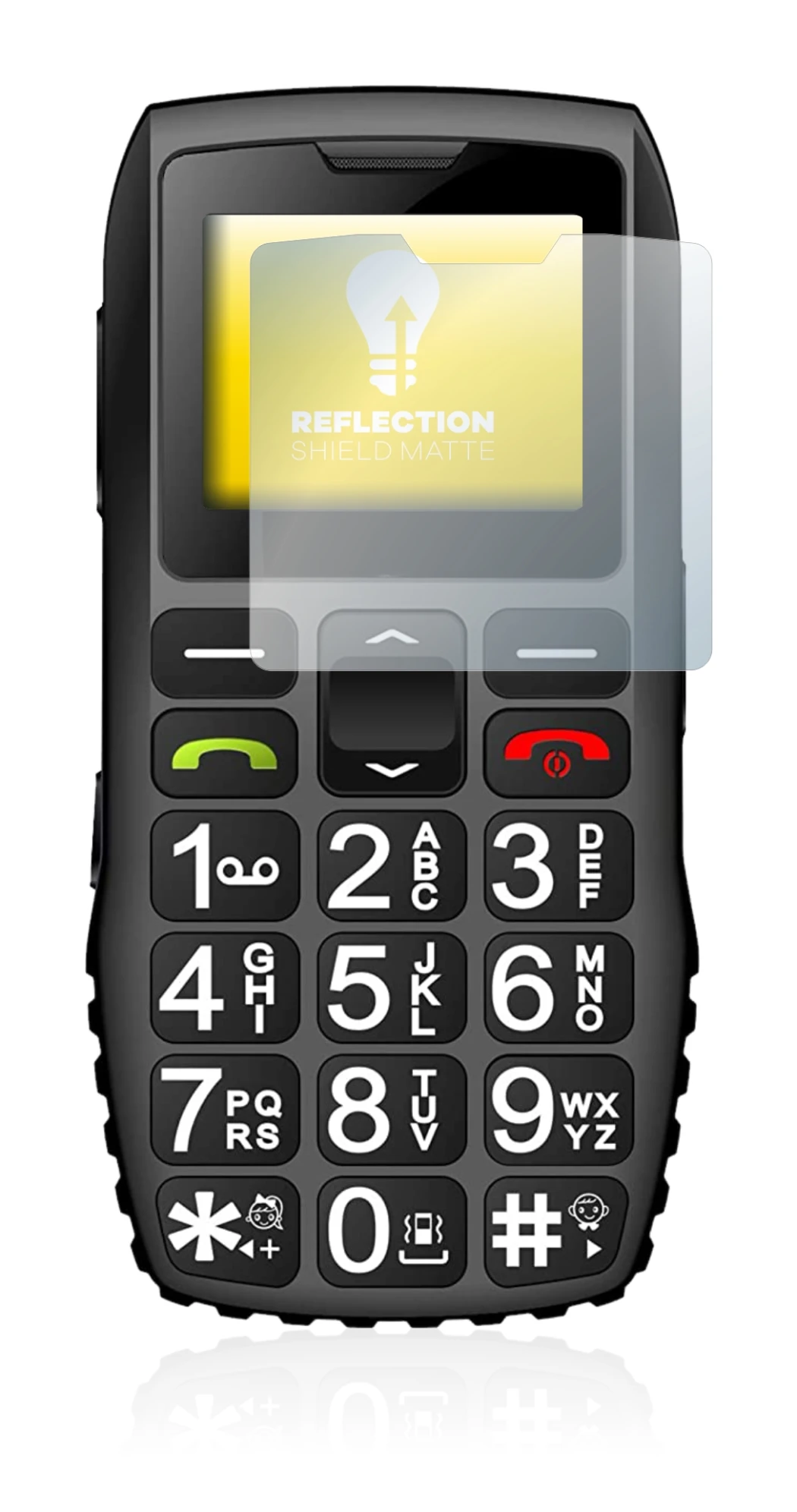 Immagine del dispositivo artfone C1 Plus con un'ampia varietà di protezioni per lo schermo.