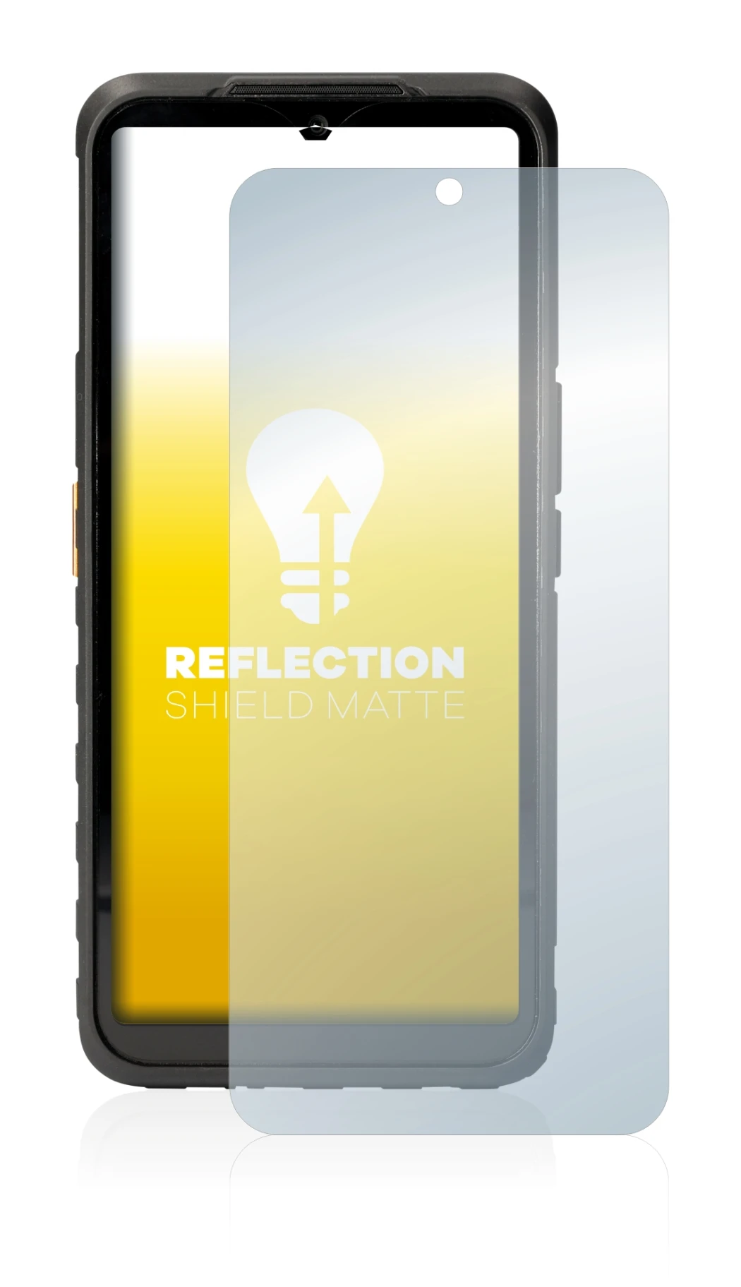 Immagine del dispositivo Caterpillar Cat S53 5G con un'ampia varietà di protezioni per lo schermo.