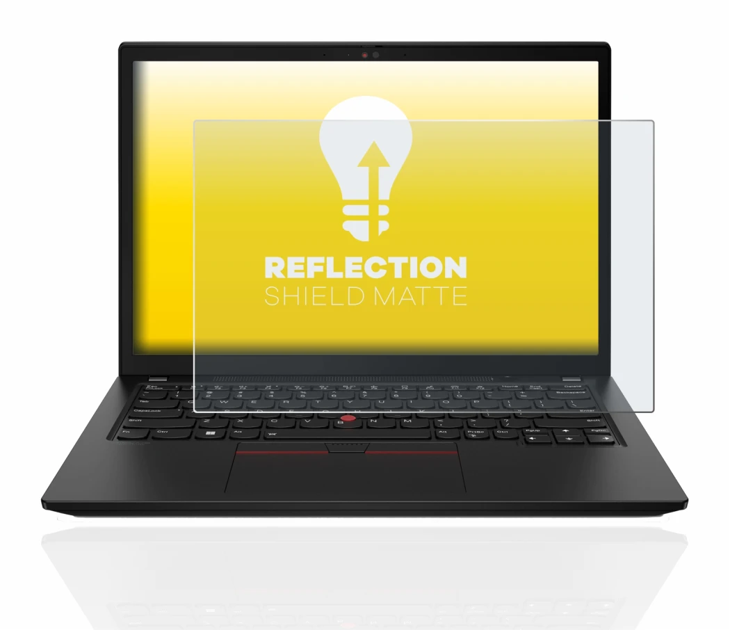 Immagine del dispositivo Lenovo ThinkPad X13 Gen 3 con un'ampia varietà di protezioni per lo schermo.