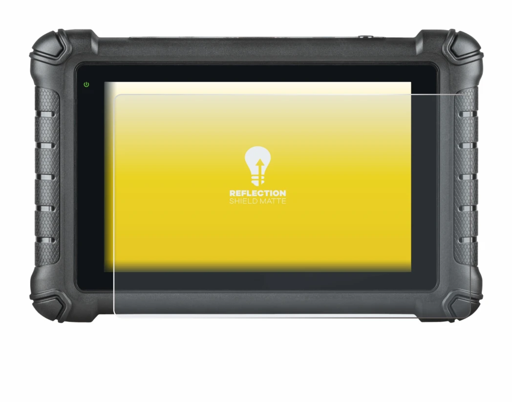 Immagine del dispositivo Autel MaxiDAS DS900 con un'ampia varietà di protezioni per lo schermo.