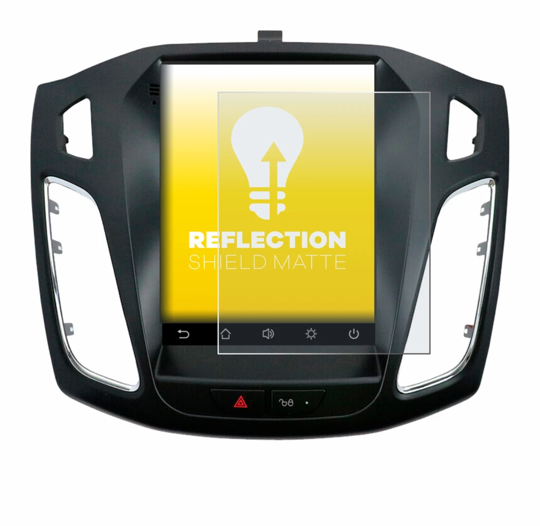 Immagine del dispositivo Isudar Ford/Focus MK3 2012–2019 con un'ampia varietà di protezioni per lo schermo.