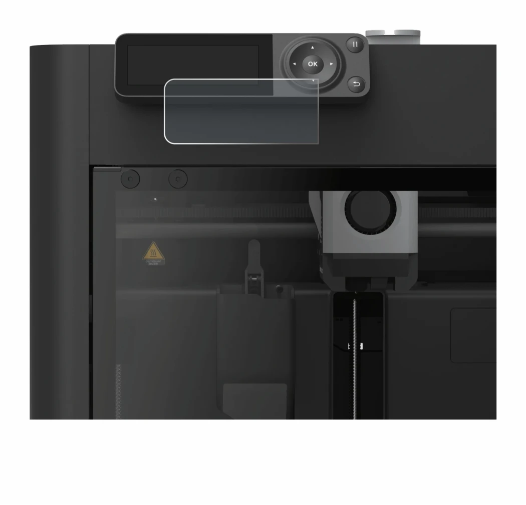 Immagine del dispositivo Bambu Lab P1S 3D Printer con un'ampia varietà di protezioni per lo schermo.