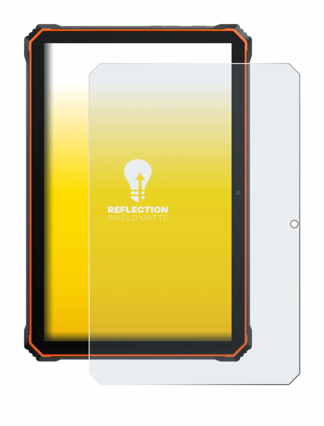 Immagine del dispositivo Blackview Active 6 con un'ampia varietà di protezioni per lo schermo.