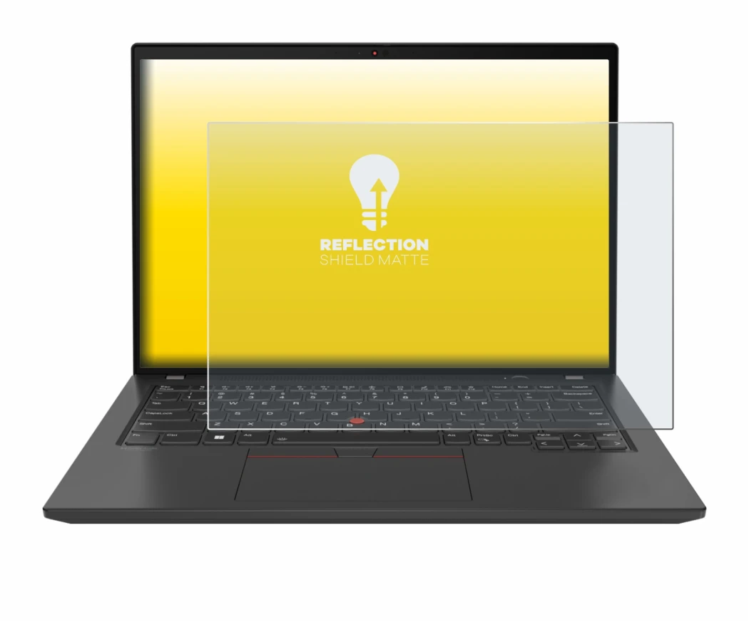Immagine del dispositivo Lenovo ThinkPad T16 Gen 3 con un'ampia varietà di protezioni per lo schermo.