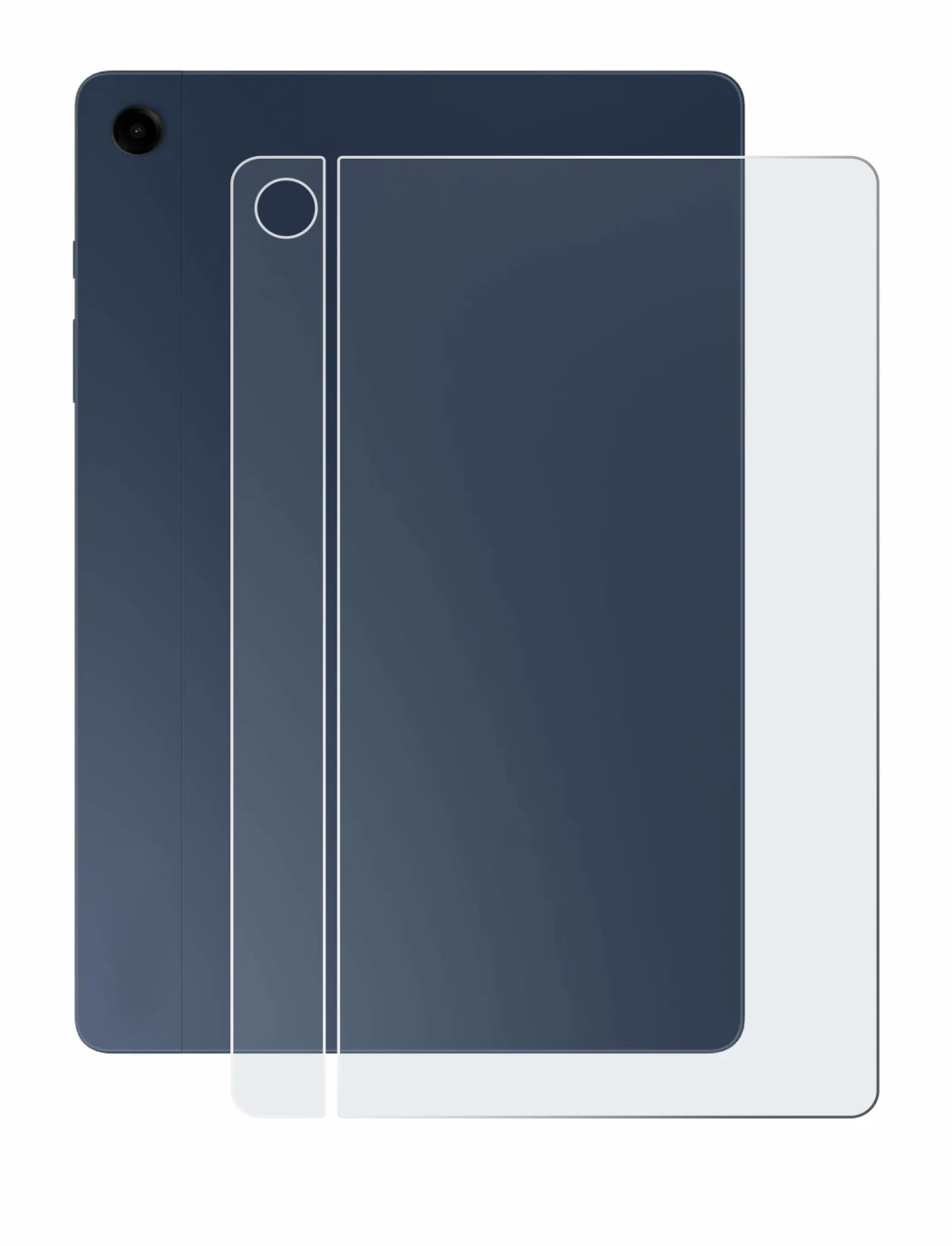 Immagine del dispositivo Samsung Galaxy Tab A9 Plus 5G (Posteriore) con un'ampia varietà di protezioni per lo schermo.