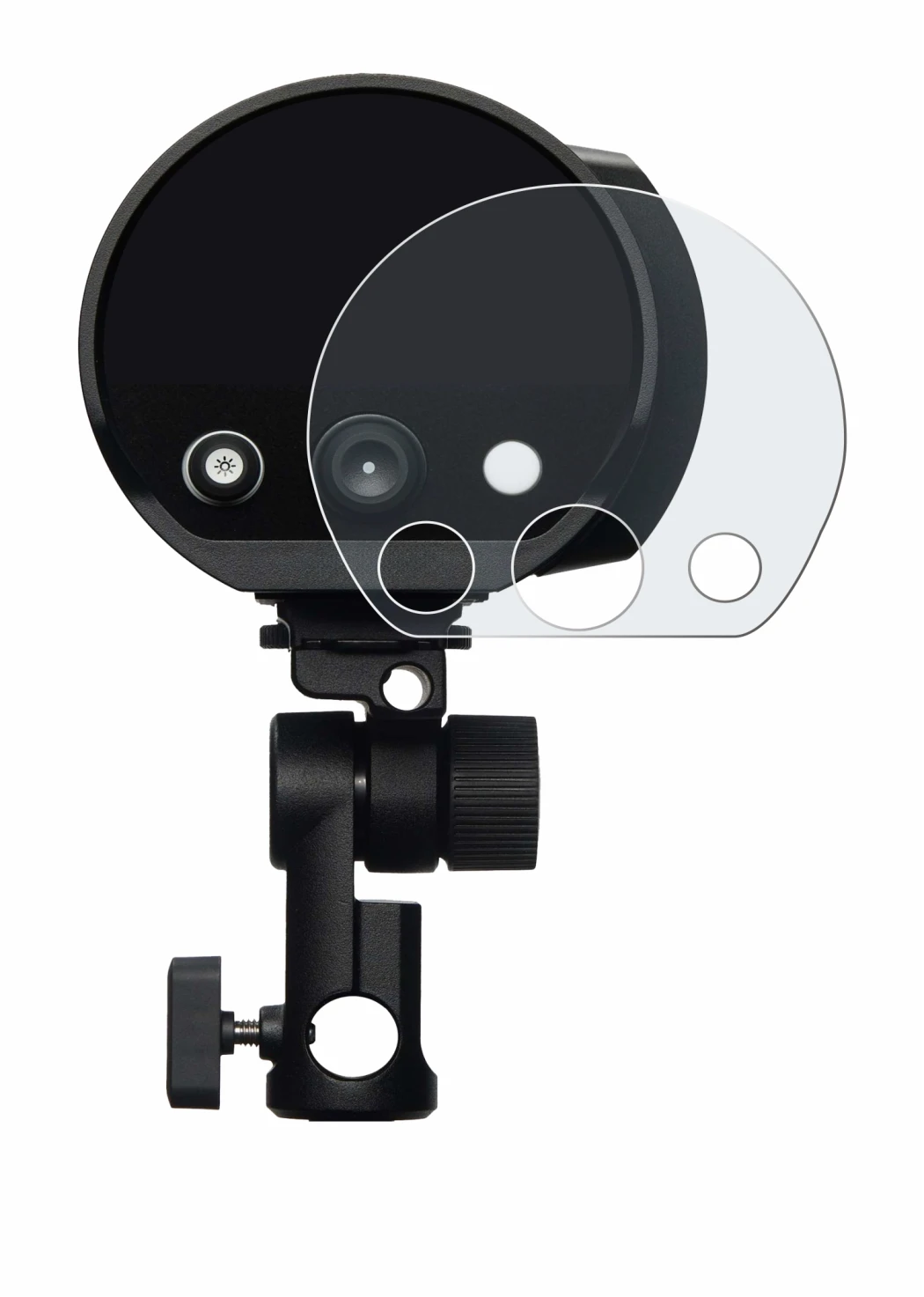 Immagine del dispositivo Profoto B10X con un'ampia varietà di protezioni per lo schermo.