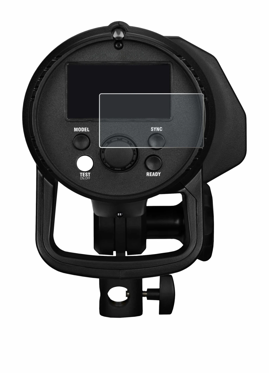 Immagine del dispositivo Profoto B1X con un'ampia varietà di protezioni per lo schermo.
