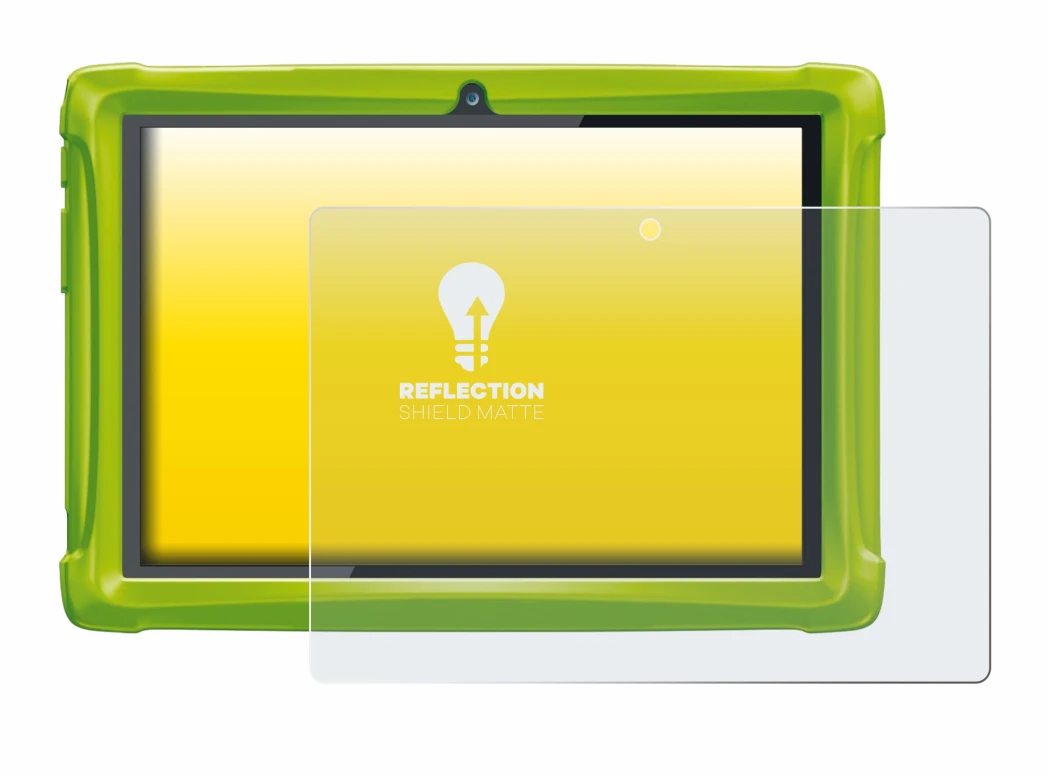 Immagine del dispositivo Clementoni Clempad 10 con un'ampia varietà di protezioni per lo schermo.