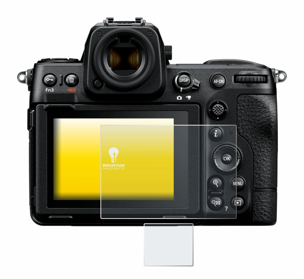 Immagine del dispositivo Nikon Z 8 (Display + display a spalla) con un'ampia varietà di protezioni per lo schermo.