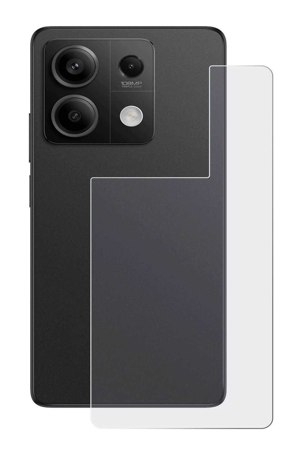 Immagine del dispositivo Xiaomi Redmi Note 13 Pro 5G (Posteriore) con un'ampia varietà di protezioni per lo schermo.