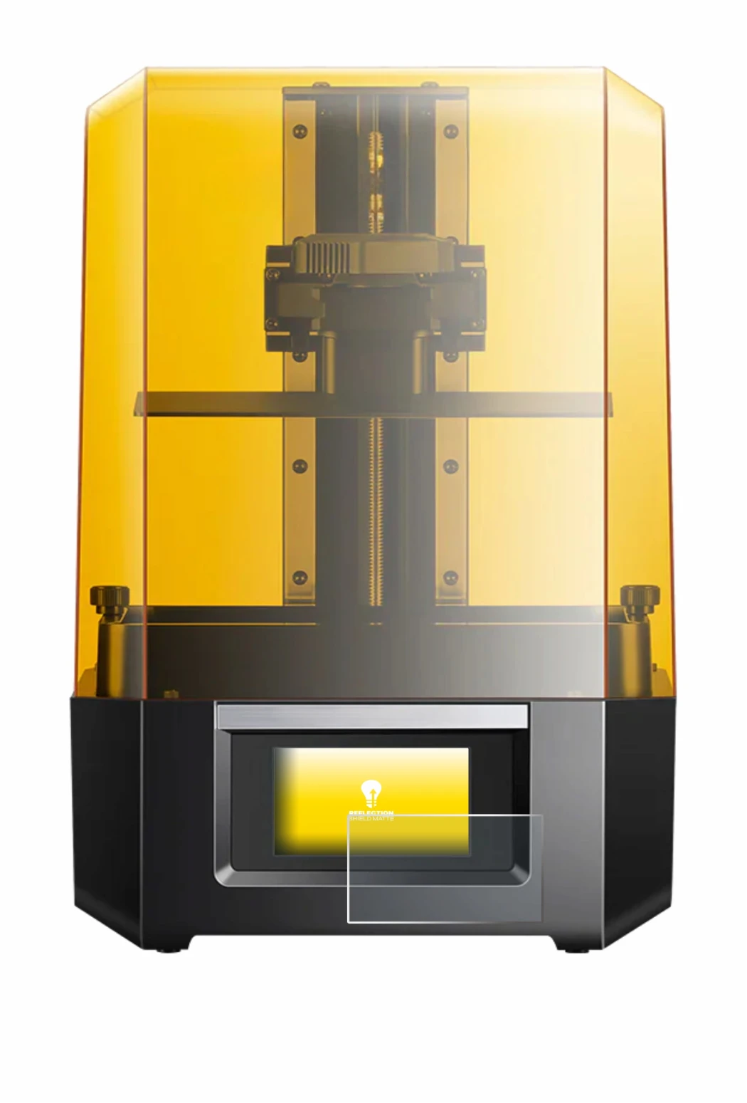 Immagine del dispositivo Anycubic Photon Mono M5s con un'ampia varietà di protezioni per lo schermo.