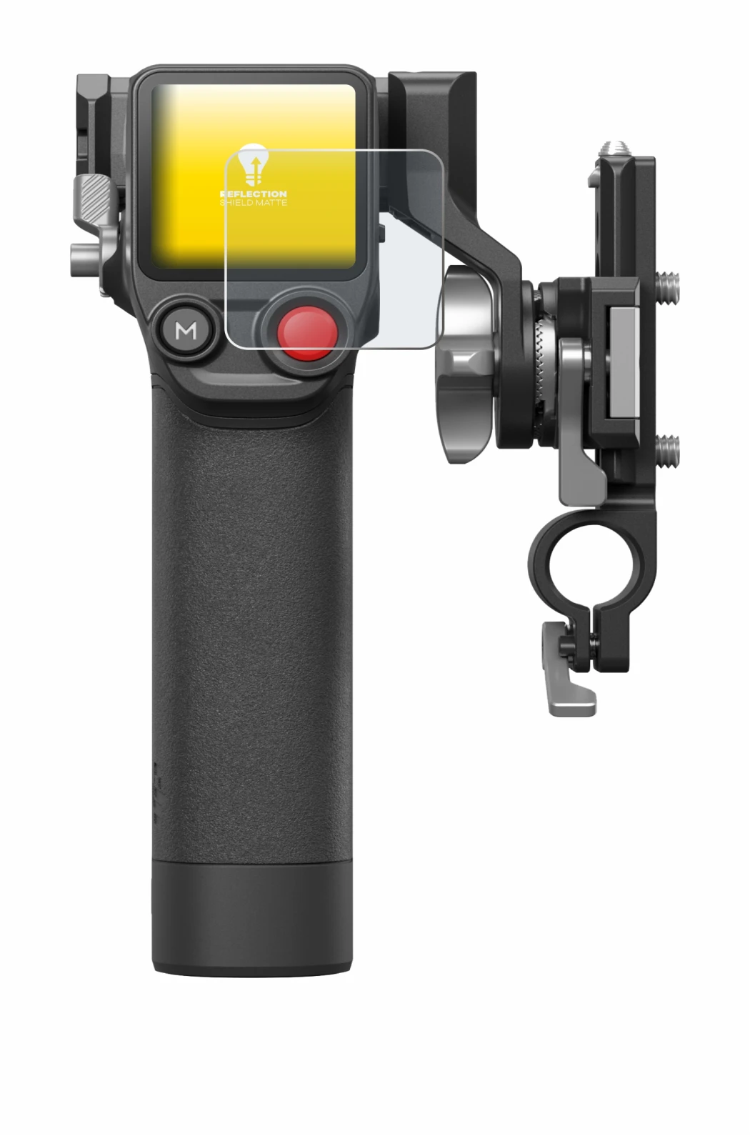 Immagine del dispositivo DJI Focus Pro- Grip con un'ampia varietà di protezioni per lo schermo.