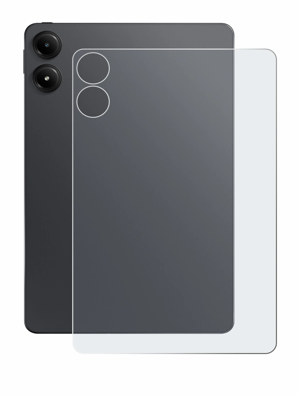 Immagine del dispositivo Xiaomi Redmi Pad Pro (Posteriore) con un'ampia varietà di protezioni per lo schermo.