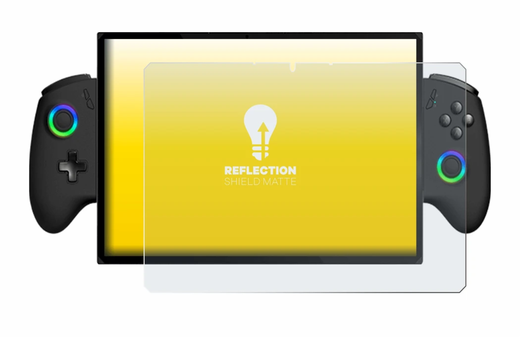 Immagine del dispositivo OneXPlayer X1 con un'ampia varietà di protezioni per lo schermo.