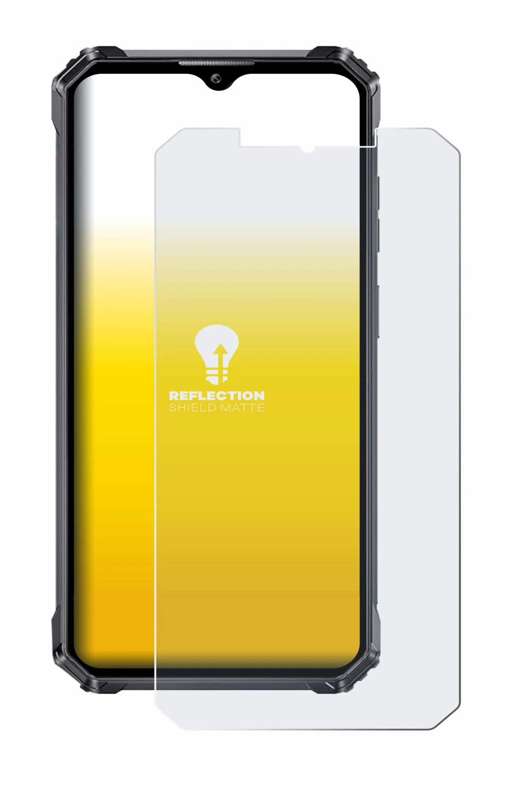 Immagine del dispositivo Oukitel WP28 S con un'ampia varietà di protezioni per lo schermo.