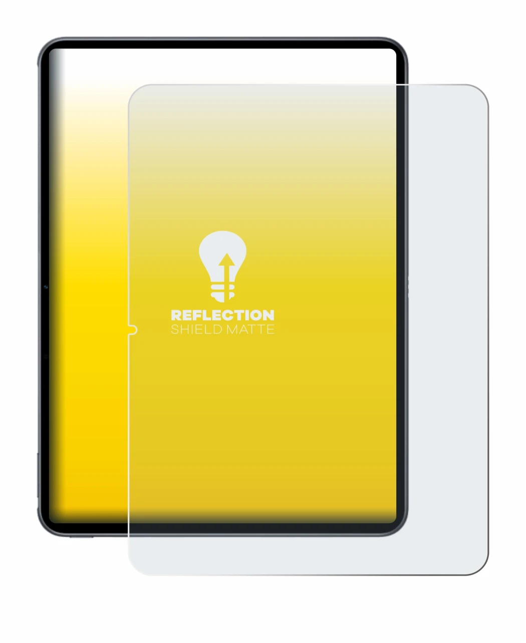 Immagine del dispositivo OnePlus Pad 2 (ritratto) con un'ampia varietà di protezioni per lo schermo.