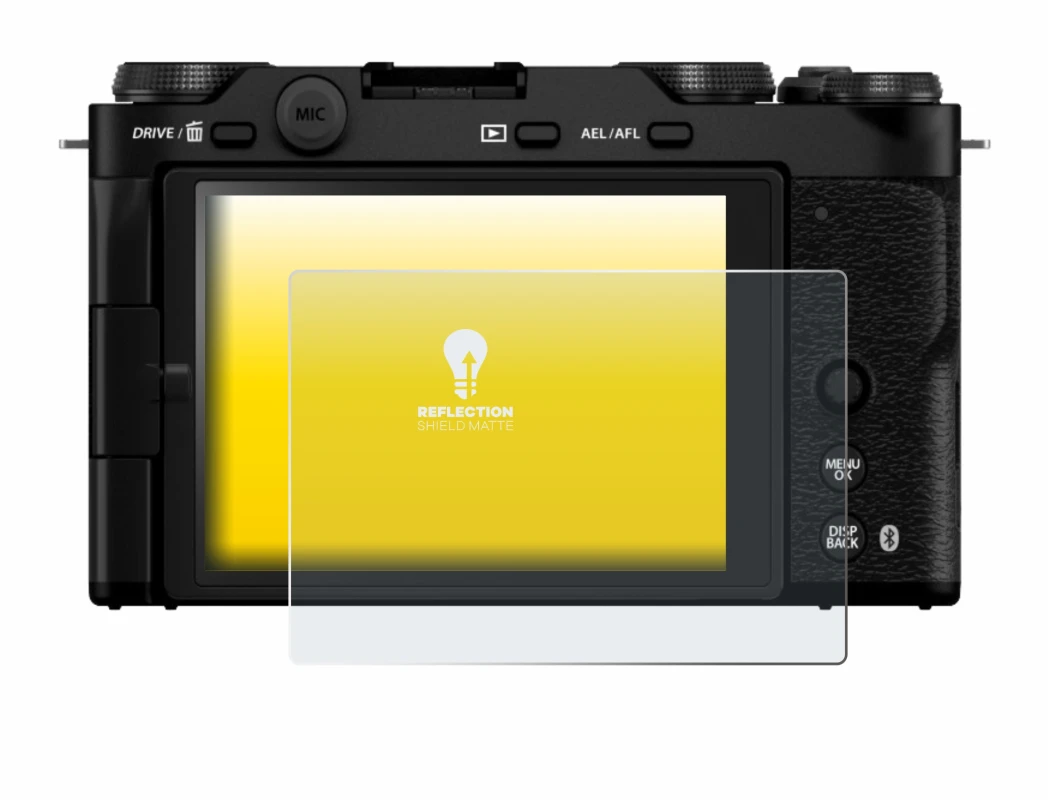 Immagine del dispositivo Fujifilm X-M5 con un'ampia varietà di protezioni per lo schermo.