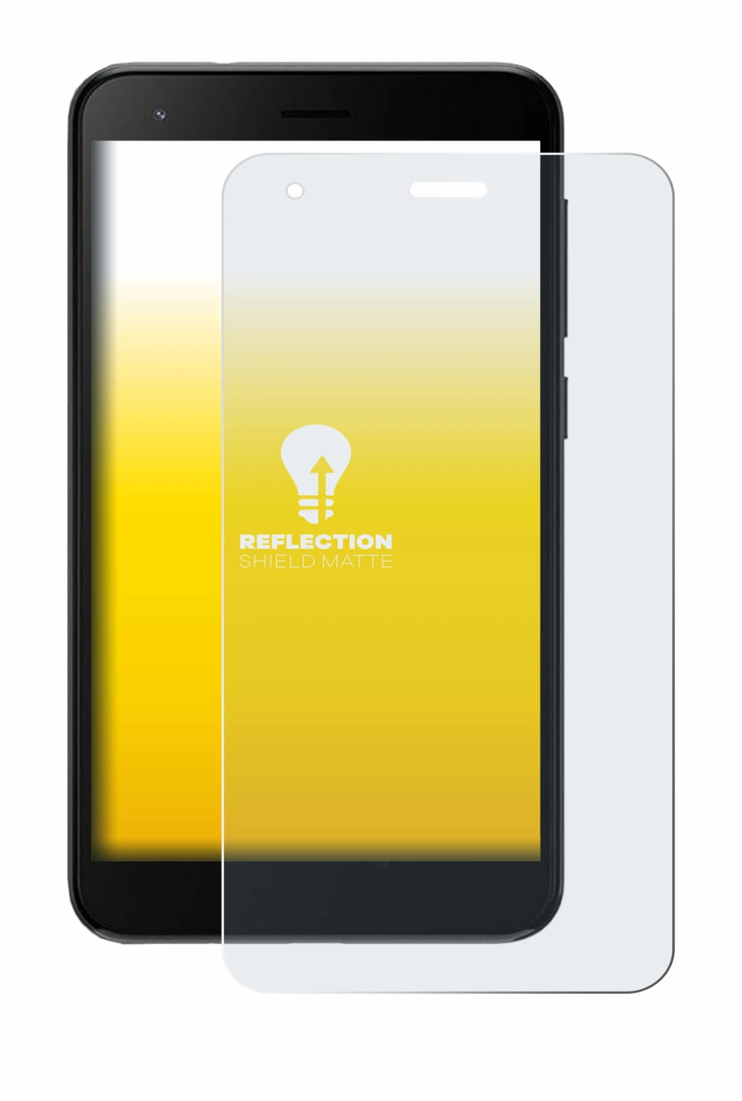 Immagine del dispositivo ZTE Blade A35 lite con un'ampia varietà di protezioni per lo schermo.