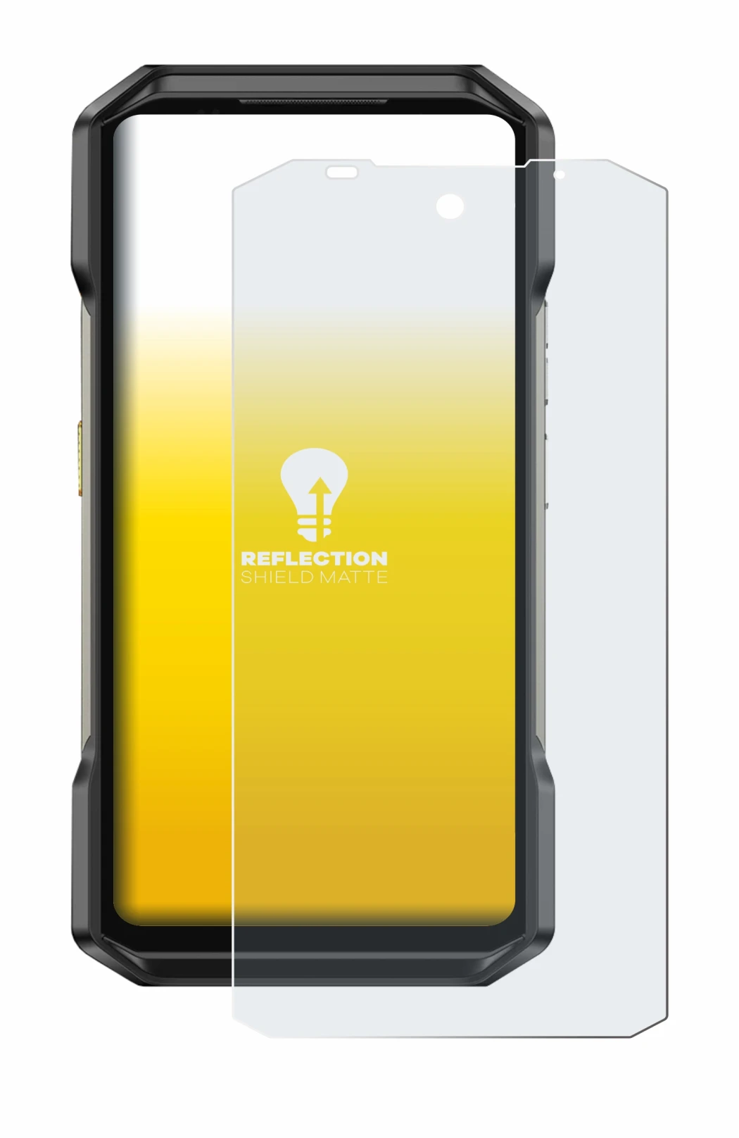 Immagine del dispositivo Ulefone Armor 27 con un'ampia varietà di protezioni per lo schermo.