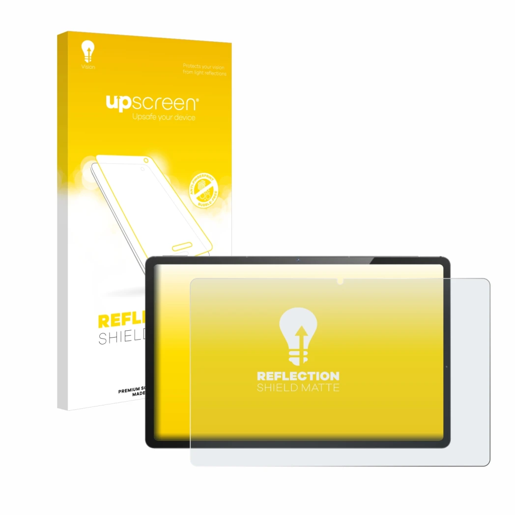 Parte frontale di una confezione del prodotto con il logo del marchio upscreen. Accanto è raffigurato il dispositivo LincPlus
