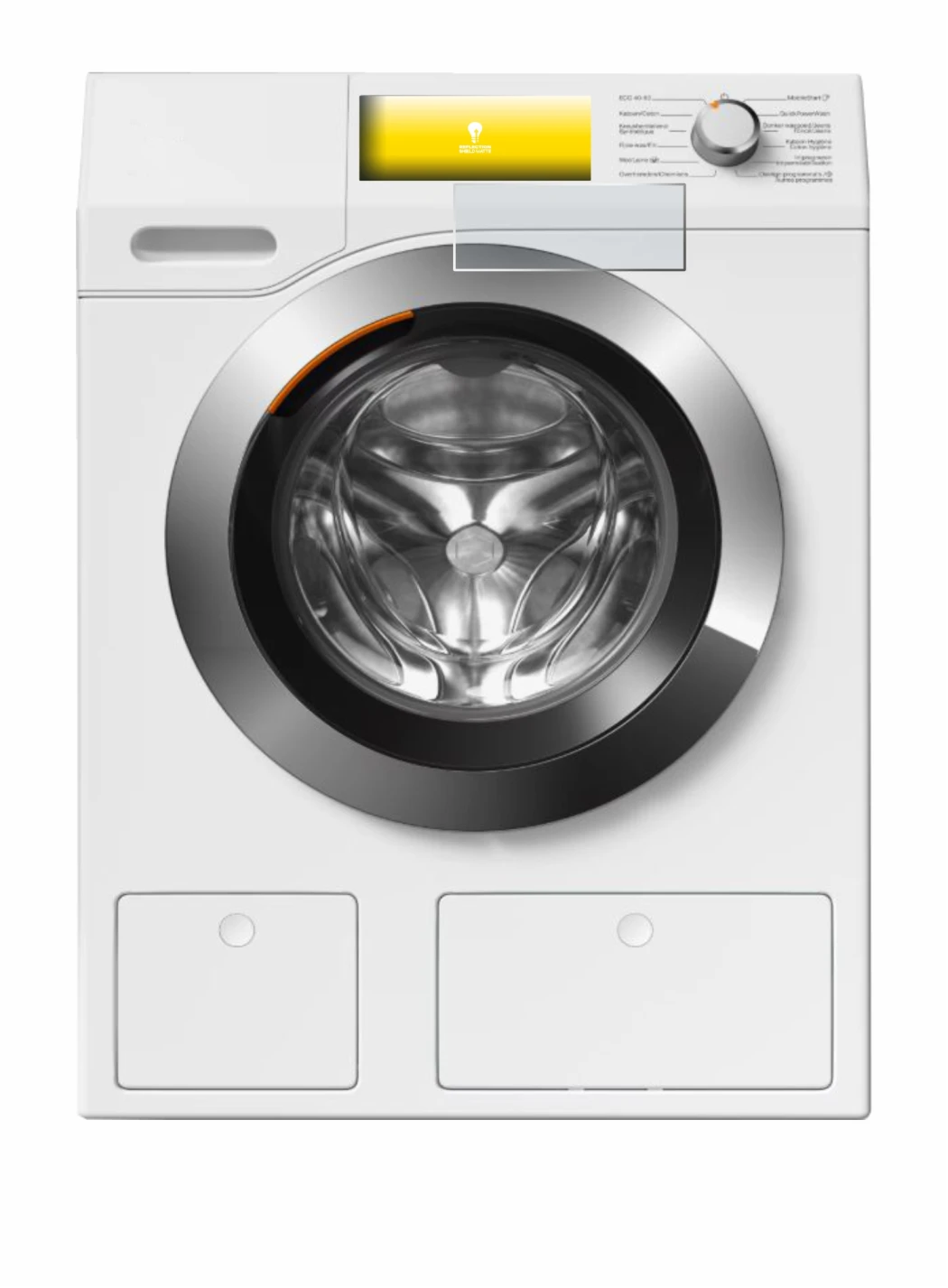 Immagine del dispositivo Miele WEH875 con un'ampia varietà di protezioni per lo schermo.