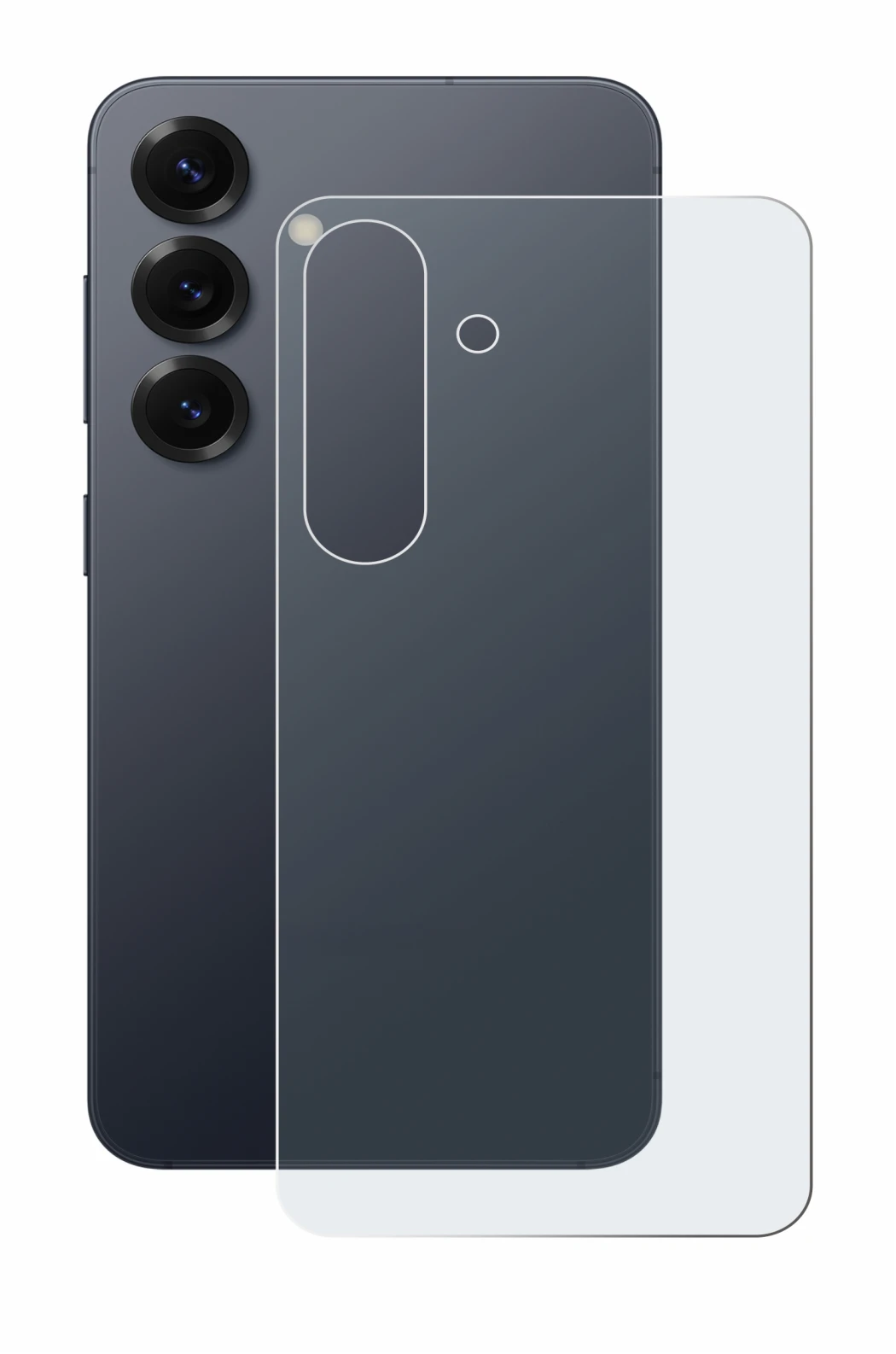 Immagine del dispositivo Samsung Galaxy S25 (Posteriore) con un'ampia varietà di protezioni per lo schermo.