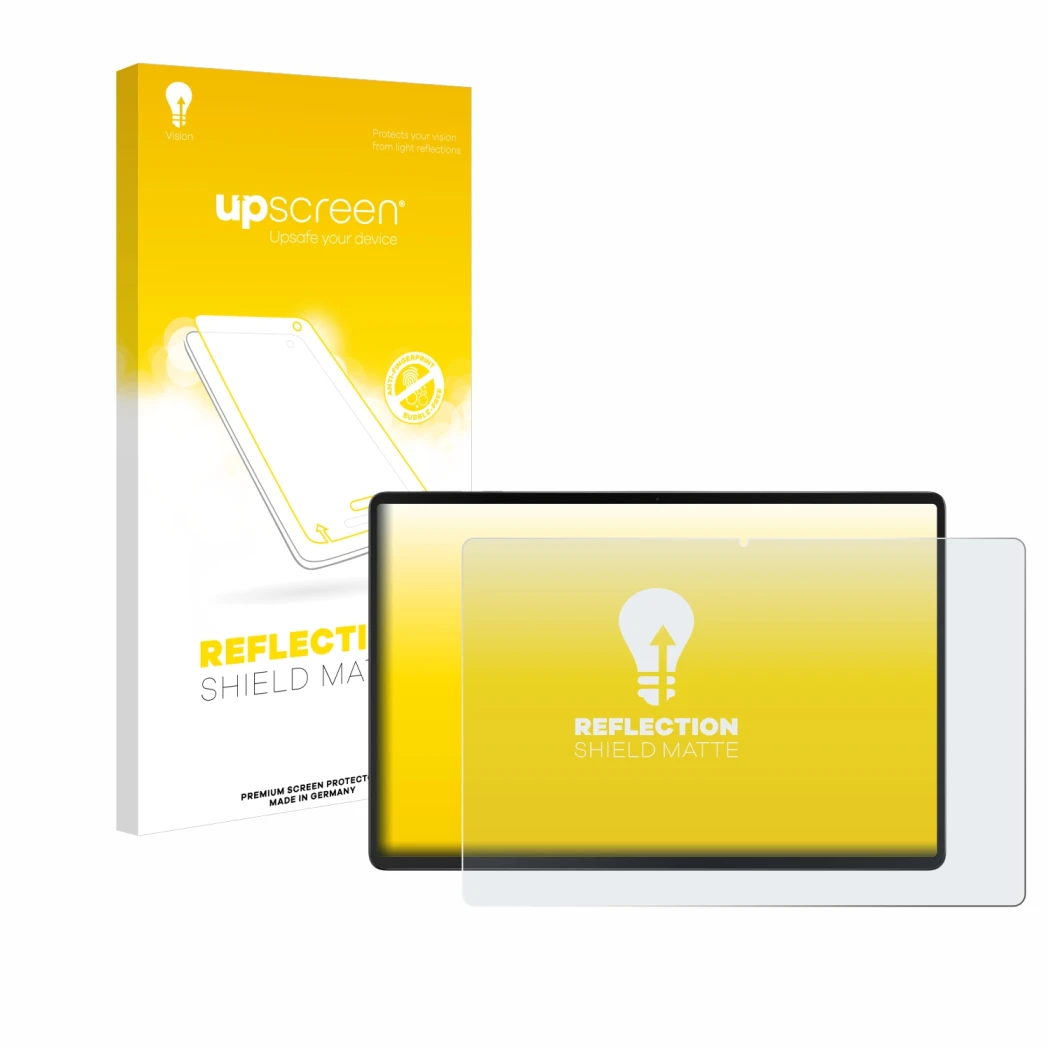 Parte frontale di una confezione del prodotto con il logo del marchio upscreen. Accanto è raffigurato il dispositivo Acer Icon
