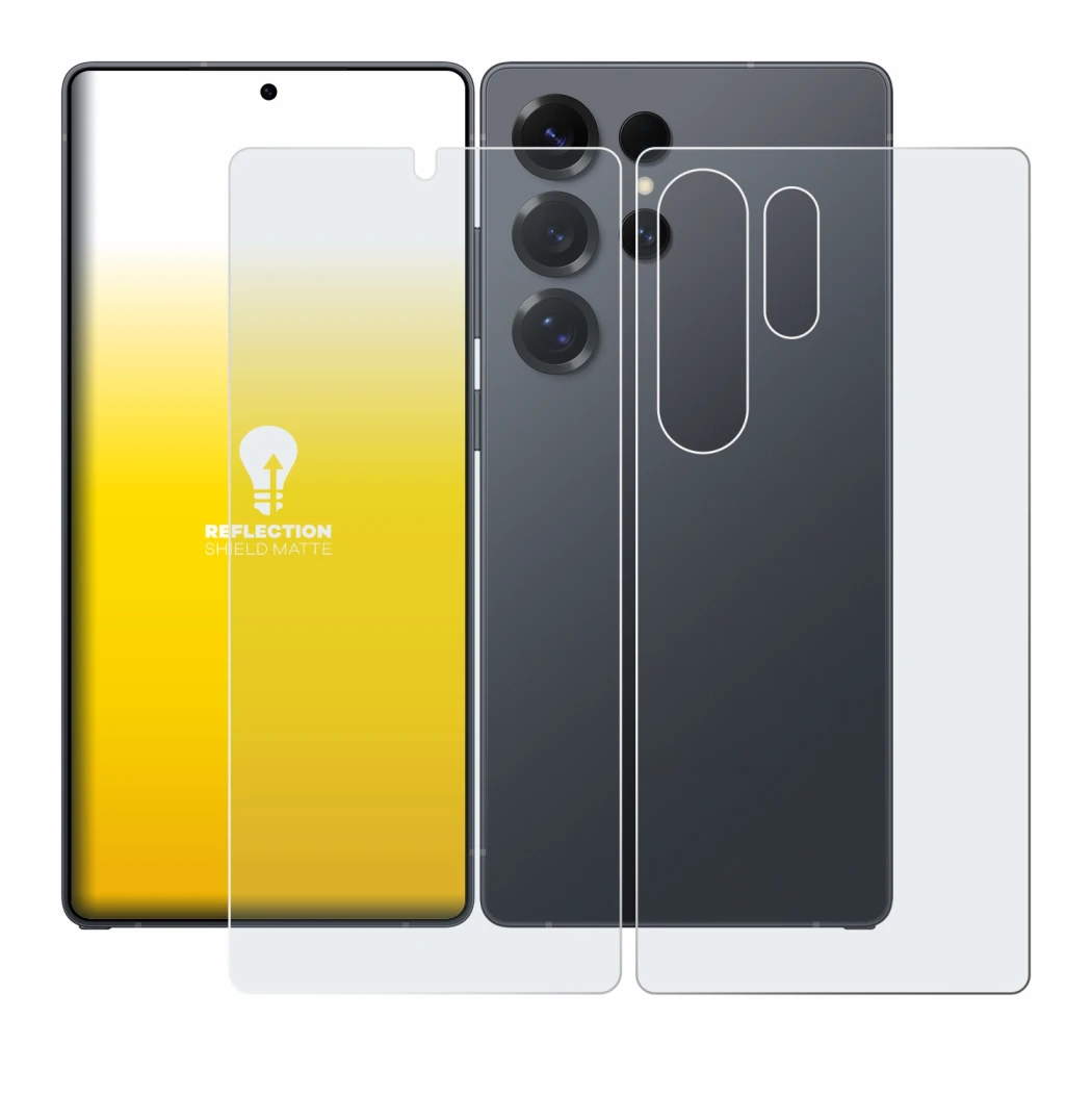 Immagine del dispositivo Samsung Galaxy S25 Ultra Enterprise Edition (Fronte+Retro) con un'ampia varietà di protezioni per lo 