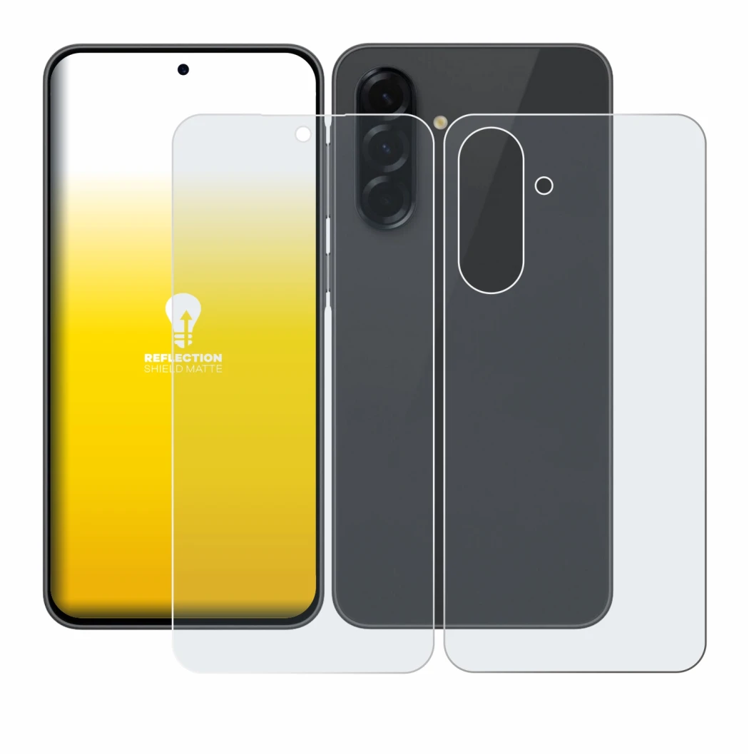 Immagine del dispositivo Samsung Galaxy A36 5G (Fronte+Retro) con un'ampia varietà di protezioni per lo schermo.