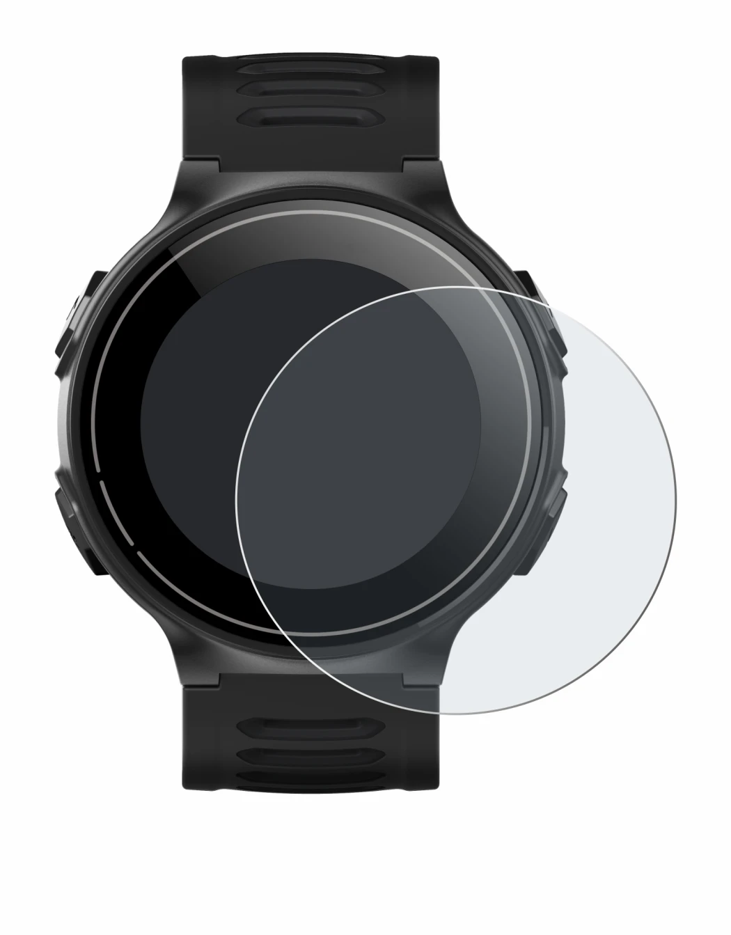 Immagine del dispositivo Kiprun GPS 500 Coros con un'ampia varietà di protezioni per lo schermo.