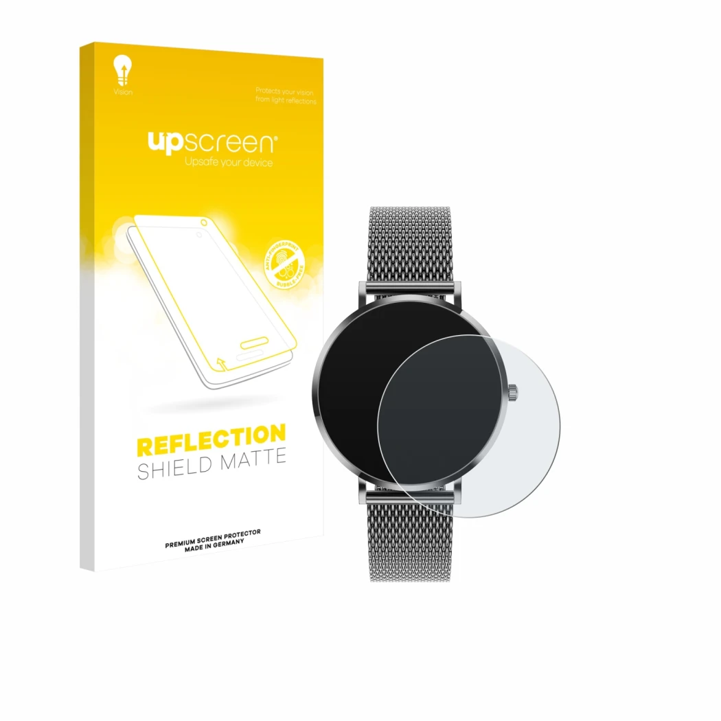 Parte frontale di una confezione del prodotto con il logo del marchio upscreen. Accanto è raffigurato il dispositivo Pireware